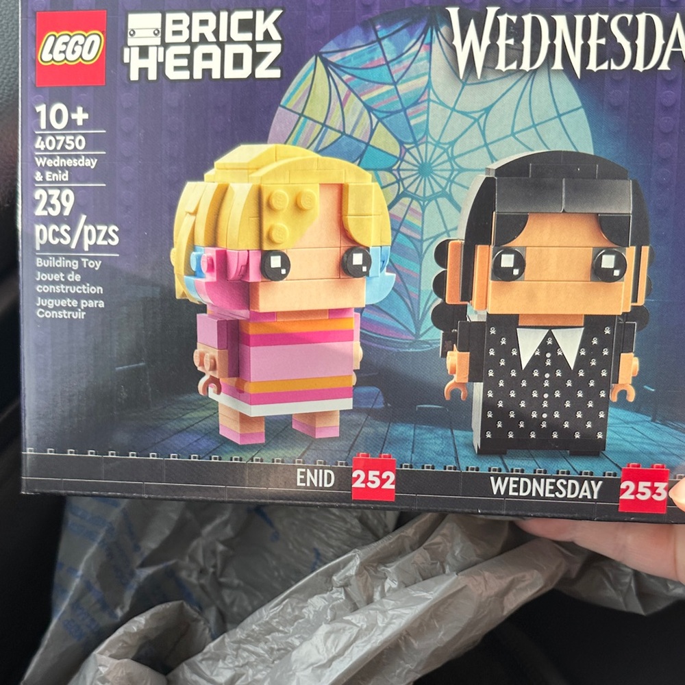 Lego Wednesday Brick Headz
